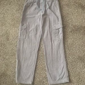 Boy’s Gymboree Gray Corduroy Cargo Pants 7